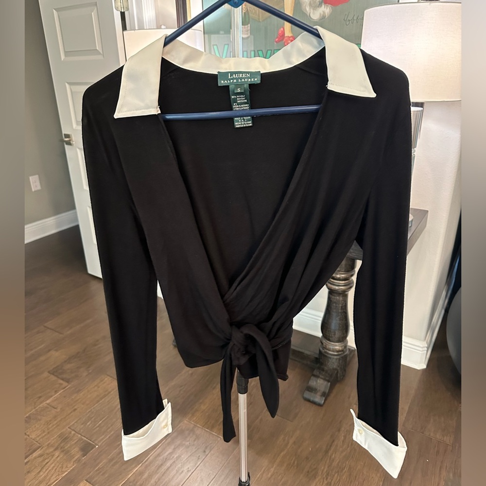 Lauren Ralph Lauren Wrap Top, Size Small